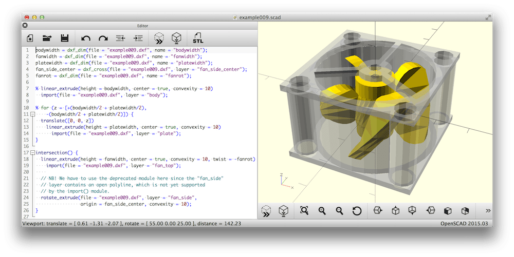 Act 3D CAD Design under Linux - OpenSCAD