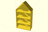 Wooden doll house example